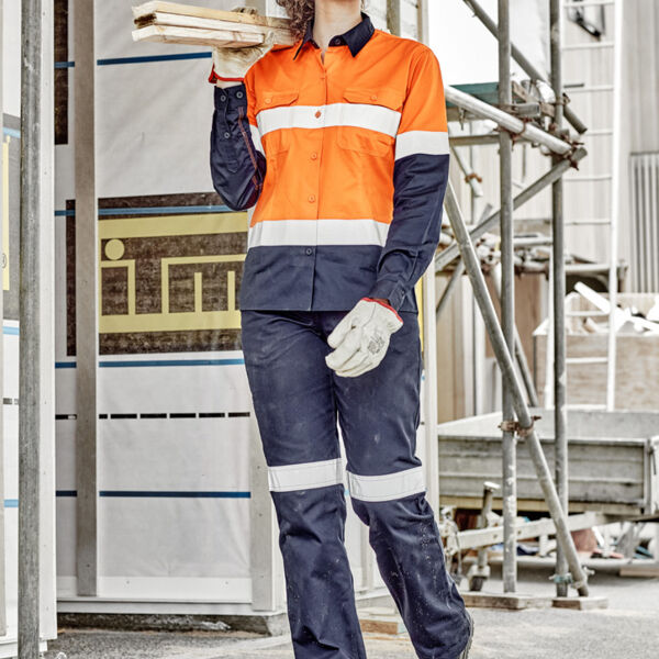 Womens Industrial Long Sleeve Shirt - Hoop Taped Thumbnail